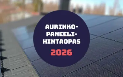 Aurinkopaneeli hintaopas 2026: Mitä aurinko­paneelit maksaa?